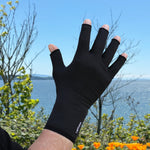Infrared Open Finger Gloves with Grip for Arthritis, Raynaud’s, Carpal Tunnel