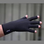Bamboo Compression Fingerless Arthritis Gloves with Veturo Branding