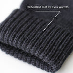 Wool Glove Wrist Detail for Extra Warmth