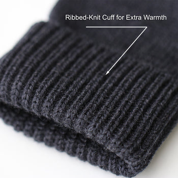 Wool Glove Wrist Detail for Extra Warmth