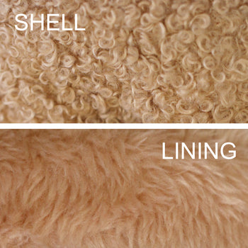 Khaki Mittens Gloves Materials Detail