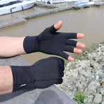 Infrared Compression Arthritis Half Finger Gloves - Gloves for Therapy by Veturo